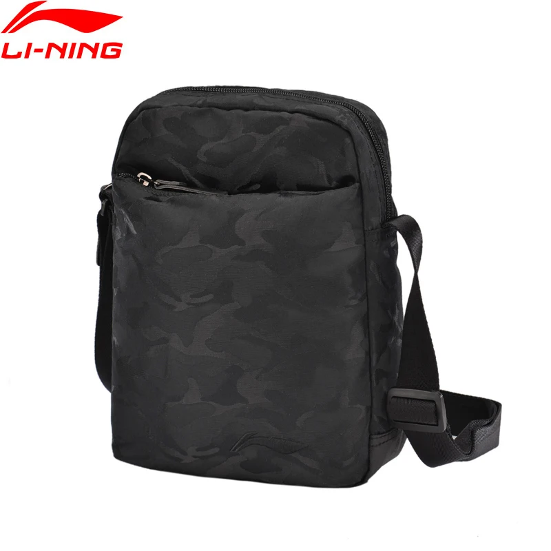 Li-Ning Мужская спортивная сумка через плечо из полиэстера для отдыха с подкладкой li