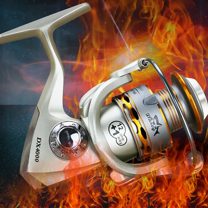 Goede 2019 Nieuwe Vissen Spoel Houten Handdruk 12 + 1BB Spinning Visserijspoel Professionele Metalen Links Rechterhand Vissen Reel wielen