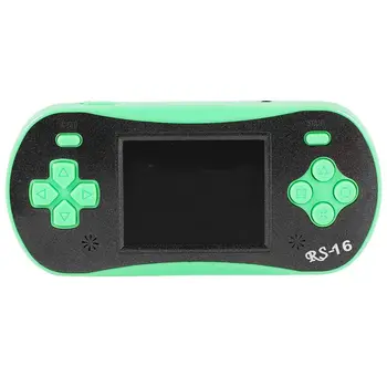 

Rs-16 Children'S Classic Handheld Video Game Player 2.5 Inch 8 Bit Game Console Built In 260 Classic Games Green