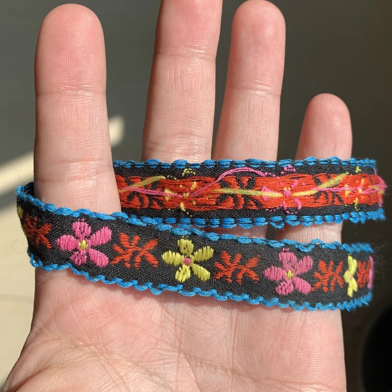 ZERZEEMOOY 5/8 дюймов 15мм5yard/Упаковка цветов хаки ручная жаккардовая лента кружева MJZD19120306