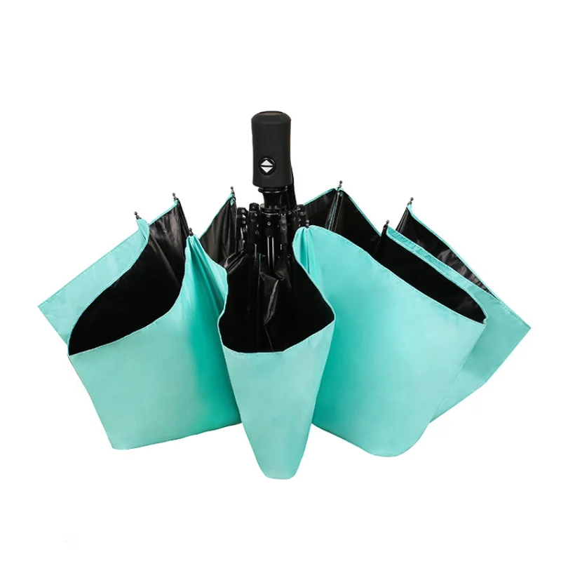 

6 Colors Fully Automatic Women Small Umbrellas Parasol Girls Anti-UV Waterproof Portable Ultralight Travel Kids Umbrella