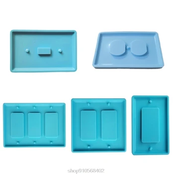 

DIY Switch Socket Panel Silicone Mould Crafts Decoration Making Tools Crystal Epoxy Resin Mold O31 20 Dropshipping