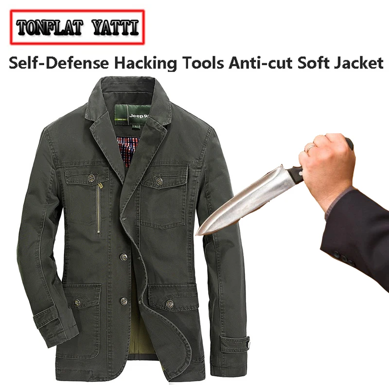 Giacca Da Lavoro Anti-Hackeramento Plus Size Moda Autodifesa Nascosta Sicurezza Della Polizia Antinfortunistica Anti-Taglio 5 Abbigliamento Policia 3X