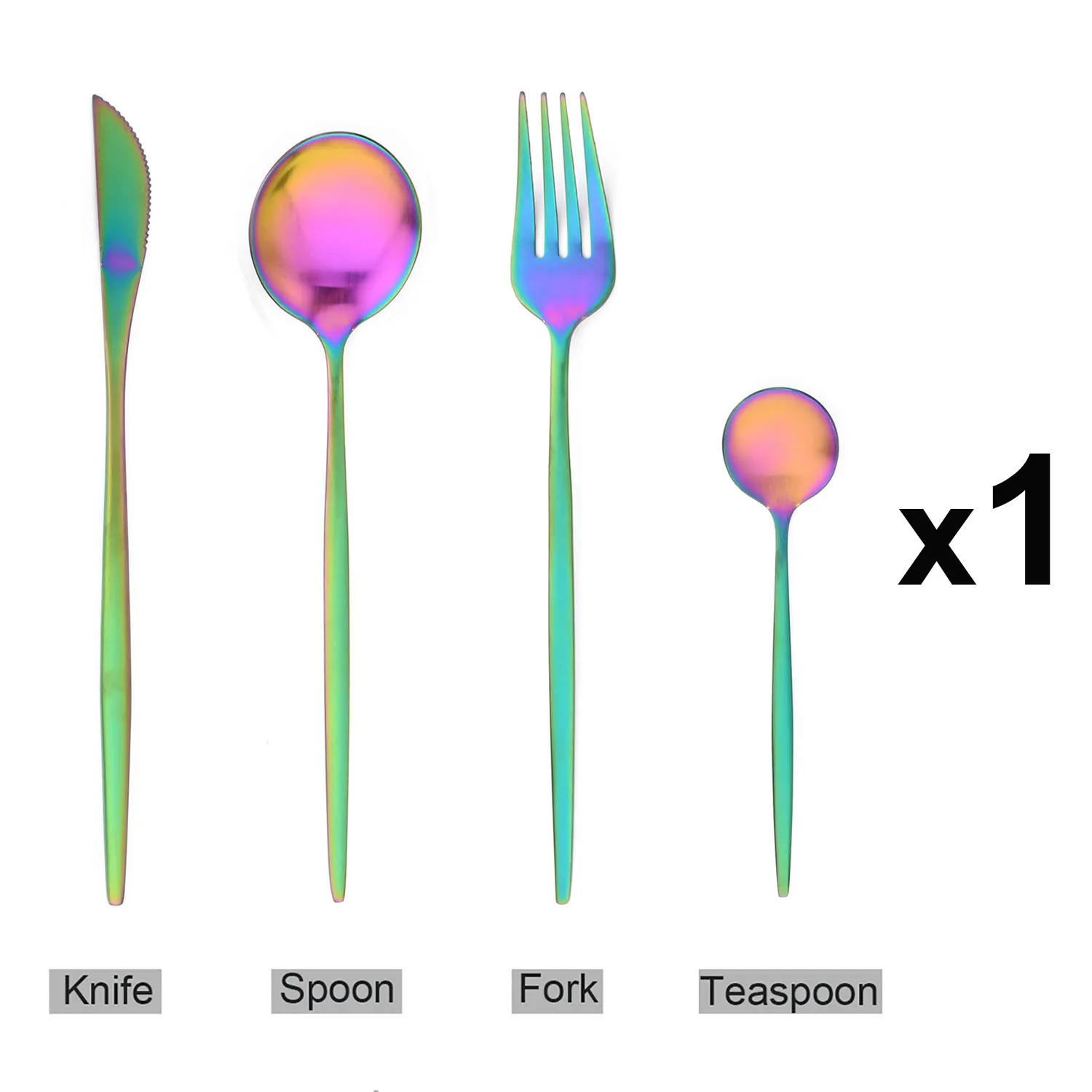 4Pcs Rainbow