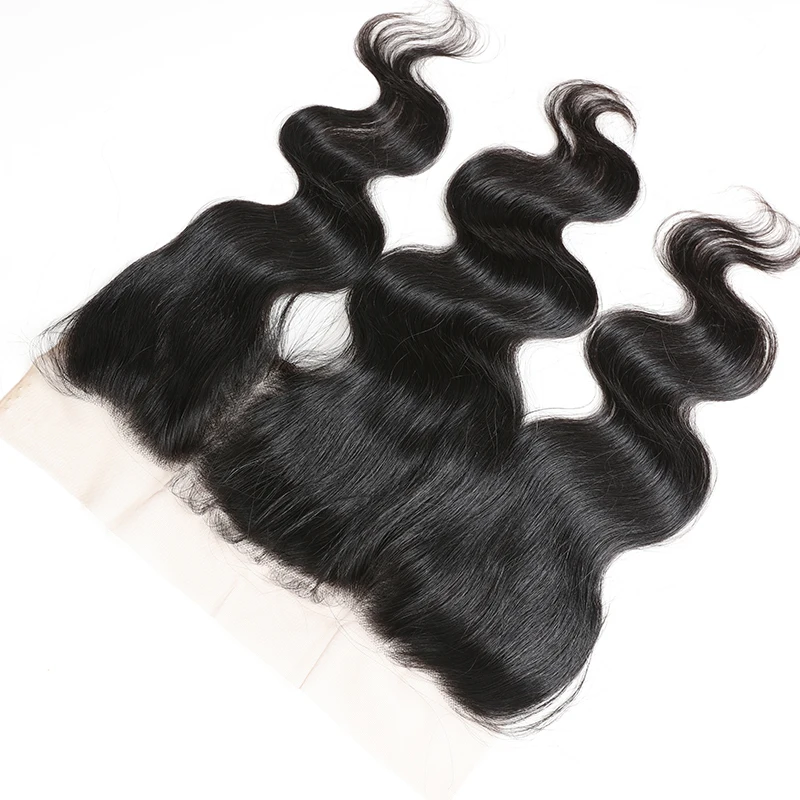 Ali Queen Hair от уха до 13X4 кружевной фронтальный с детскими волосами 4X4 шелковая база