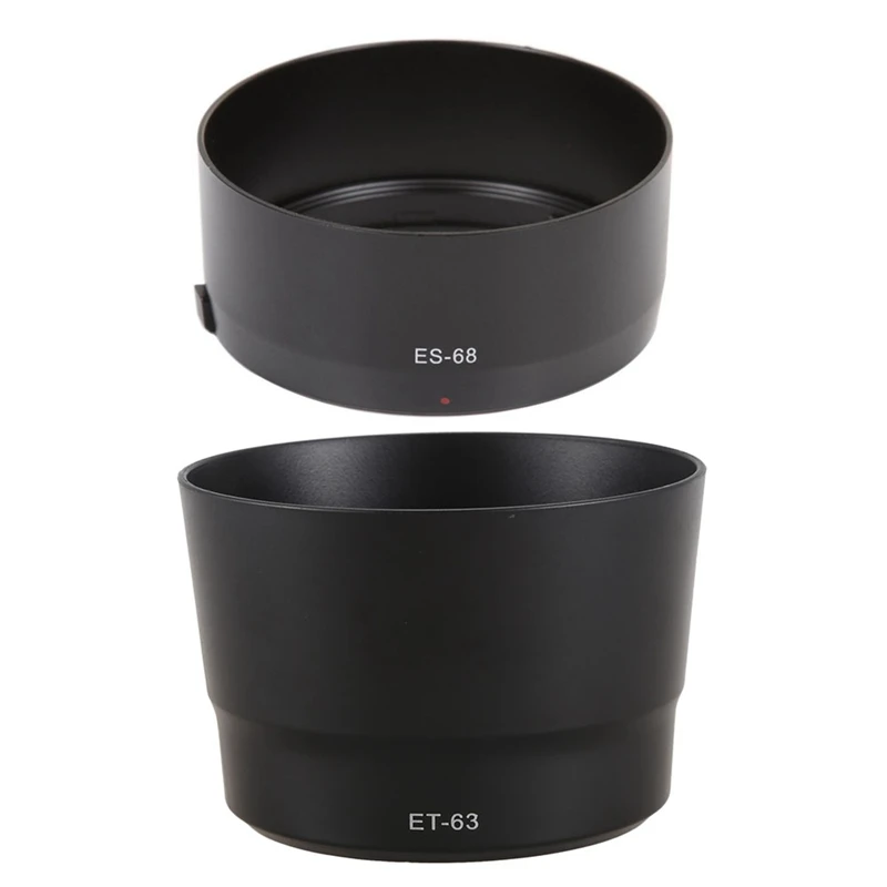 1 шт. байонетная бленда объектива для Canon Ef 50 мм F1.8 STM (замена Es-68) и ET-63 EF-S 55-250 |
