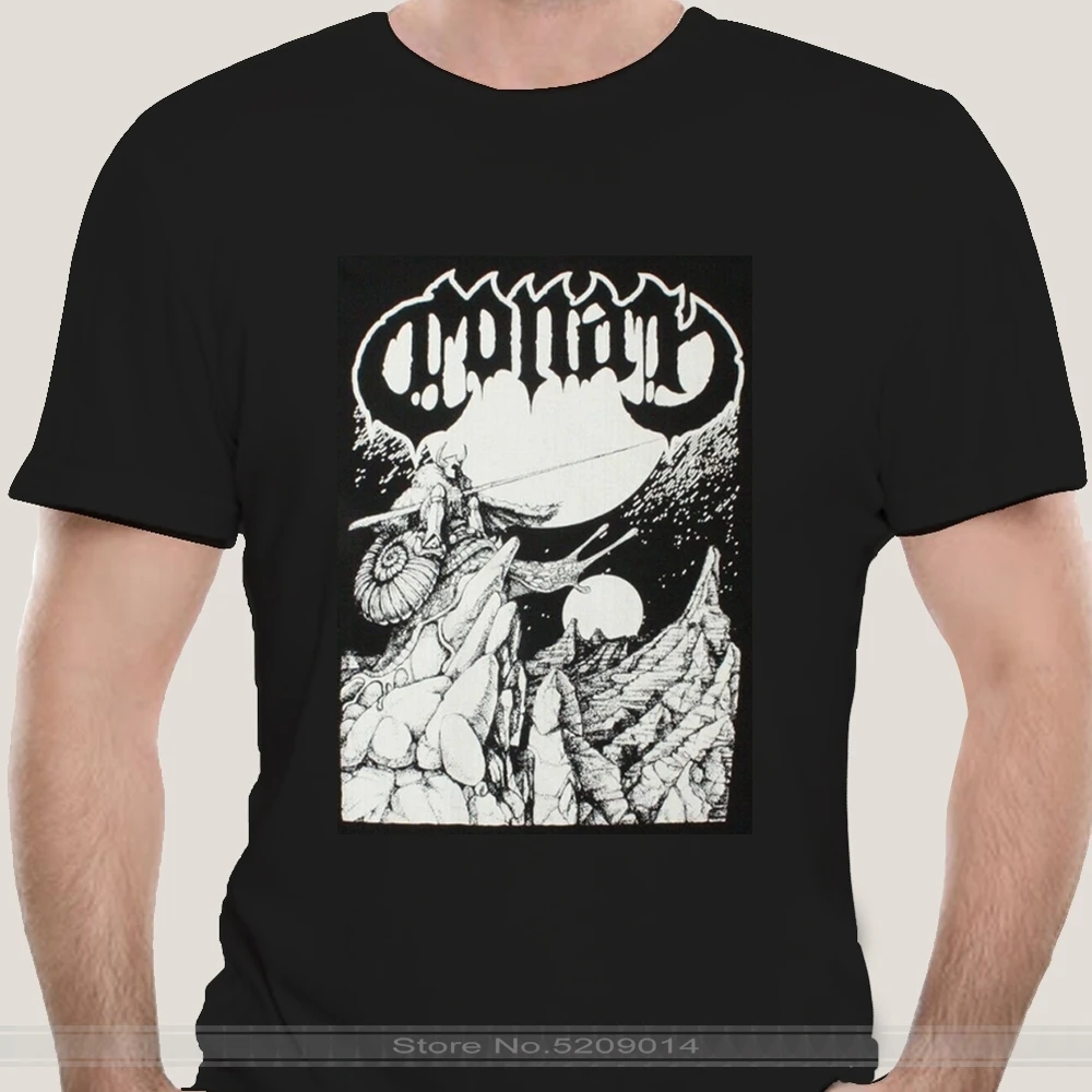 Conan Sentinel Doom Metal Stoner slomatic Новая Черная Футболка Летний стиль повседневная одежда
