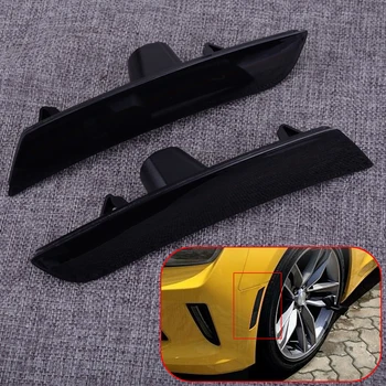 

DWCX 2Pcs Amber Car Front Smoked Amber LED Side Marker Light Fit for Chevy Camaro 2016-2018 Cadillac CTS 2014-2018 ATS 2015-2018