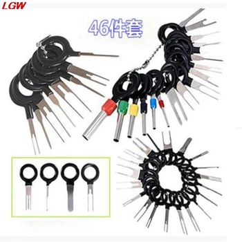 

46pcs Car plug terminal removal tool Needle picking harness terminal Needle picking and retracting device terminal ejector kit