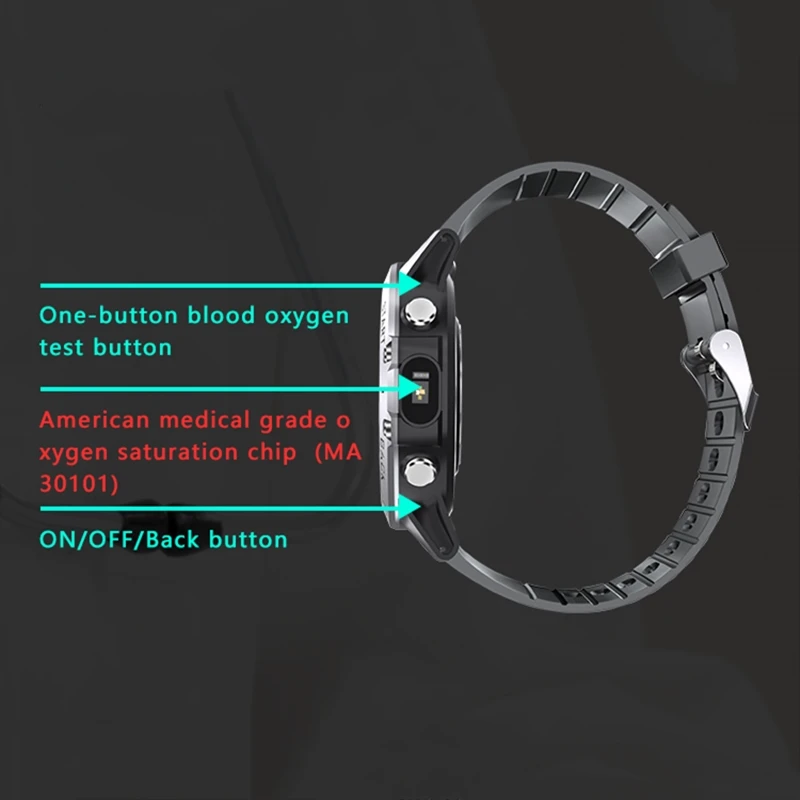 Nennbo P8 Smart Watch Exercise Bracelet PPG+ECG ECG Heart Rate Blood Pressure Monitoring Oxygen IP68 Waterproof Smartwatch