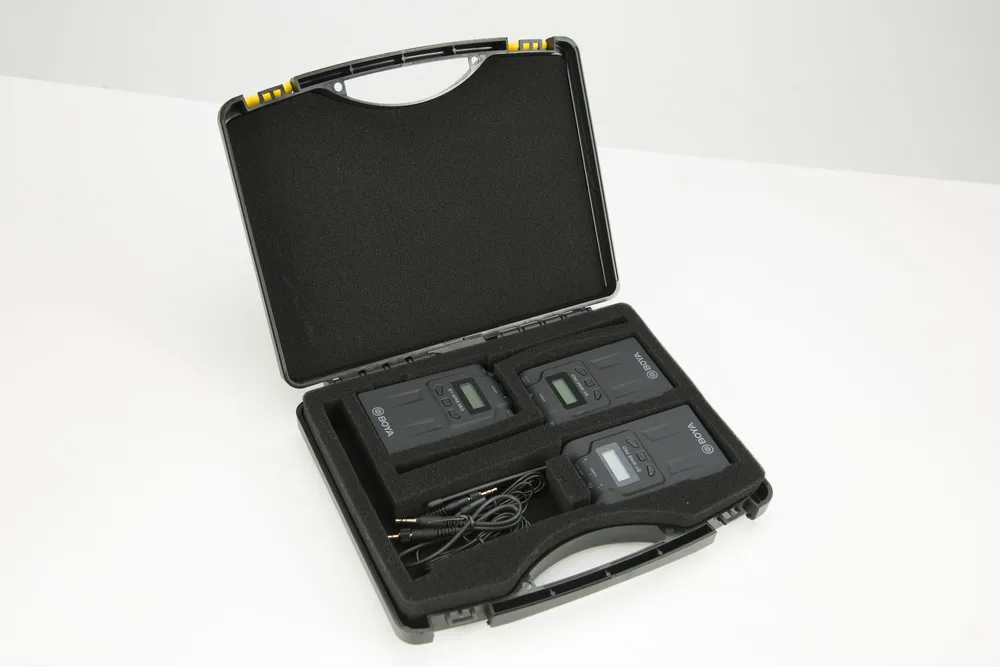 US $189.00 BOYA BYWM8 Pro K1K2 Mic Condenser Wireless Mic Microphone System Audio Video Recorder Receiver For Canon Nikon Sony Camera