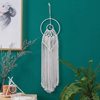 

Ins Nordic Net Red Wind Hand-Woven Tapestry Pendant Bohemian Dream Catcher Wall Hanging