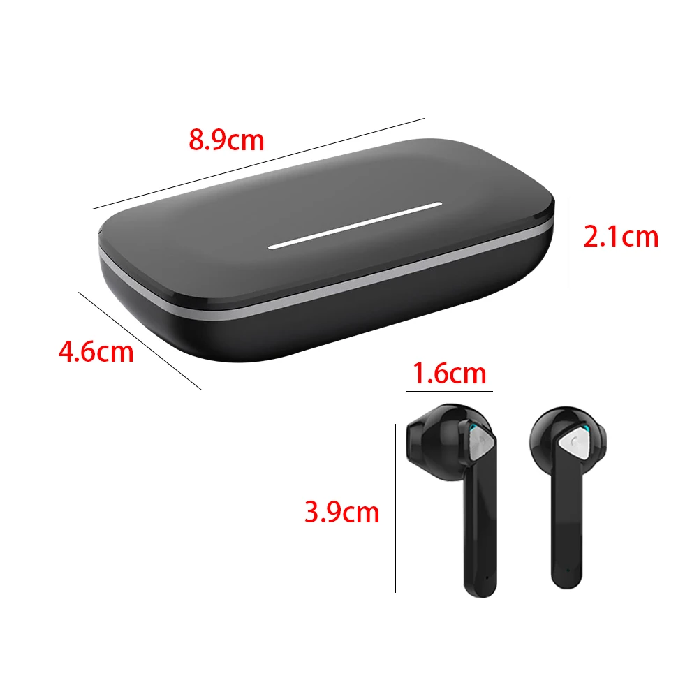 1 пара с зарядным устройством Bluetooth 5,0 пластиковые вкладыши водонепроницаемые стерео канал Мини Магнитный двойной микрофон беспроводные наушники