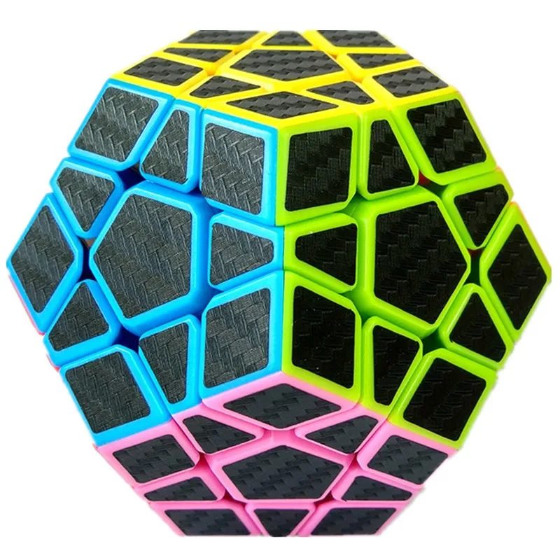 Zcube Megaminx углеродное волокно 3x3x3 Профессиональный Многоцветный волшебный куб быстрый ультра-Гладкий 3x3 кубар-Рубик на скорость детские