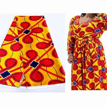 

Latest african wax pattern satin silk fabric for dress creative Digital print wax satin silk fabric 5 yards/lot LY082002