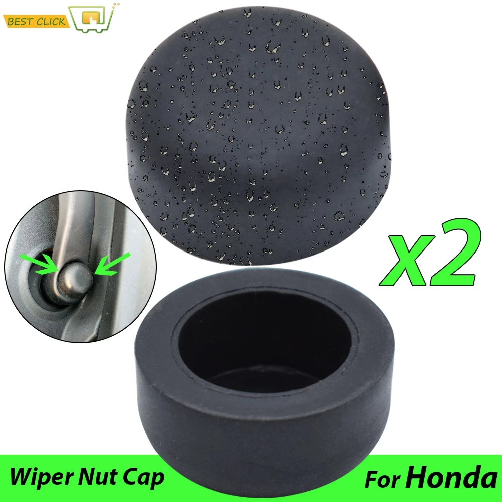2pcs Windscreen Wiper Arm Head Nut Cap Bolt Screw Rubber Covers For Honda Civic Accord 20032019
