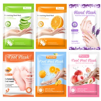 

PUTIMI Moisturizing Hand Mask Improves Dry Hydrating Exfoliating Foot Peeling Mask Remove Dead Skin Whitening Skin Care