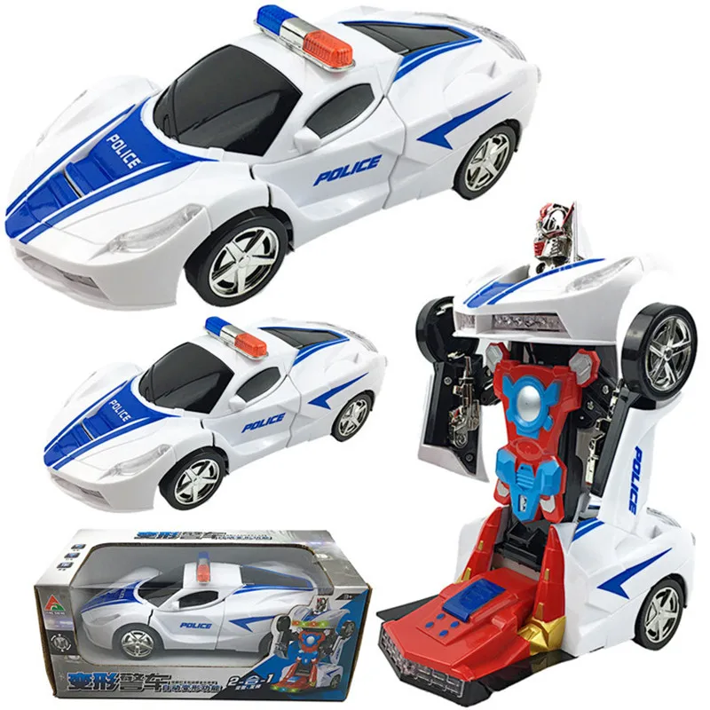 

Children's Transformer Toy Car Electric Automatic Deformation Car Universal Light Music Transformation Toy