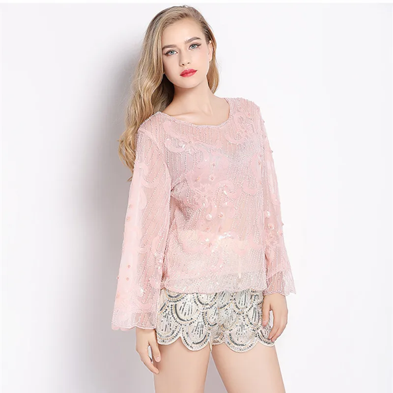 Kpop Cotton Sequined Broadcloth Solid Direct