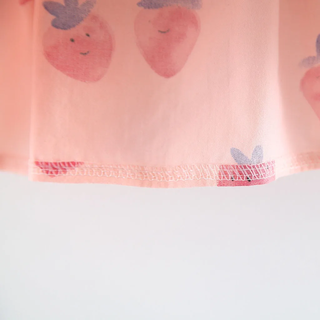 Платье для девочек; коллекция года; Vestidos; цвет РОЗОВЫЙ, клубничный; принт с лисой; вечерние платья с длинными рукавами для маленьких принцесс; Детские платья; одежда для малышей; 19Jul