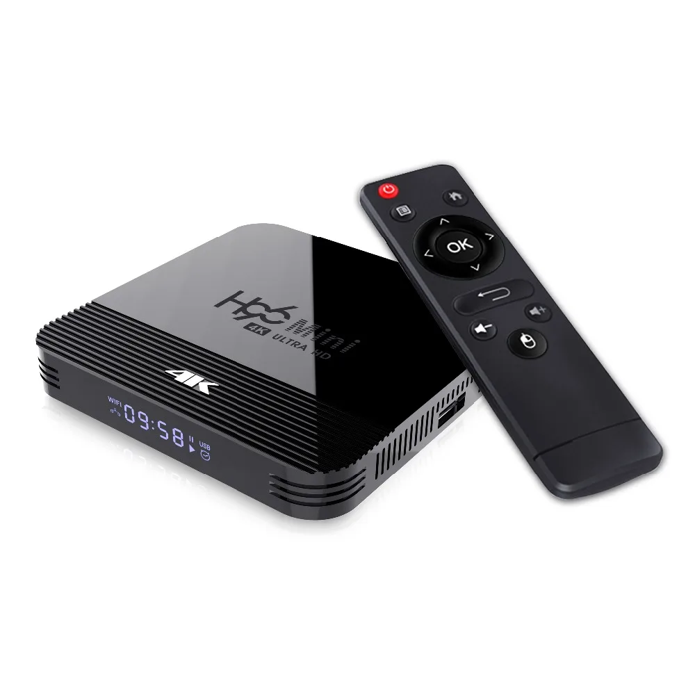 H96 4K HD ТВ приставка 1080P Android ТВ приставка RK3328A Android 9,0 Смарт приставка RK3328A четырехъядерный медиаплеер Поддержка 3D HDMI IP tv