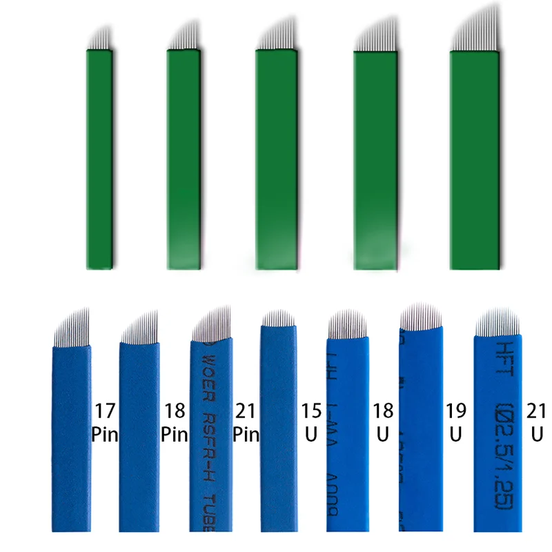 Nano blades microblading needles Permanent Makeup Eyebrow Tattoo Needle Blade Microblade 3D Embroidery for manual pen |