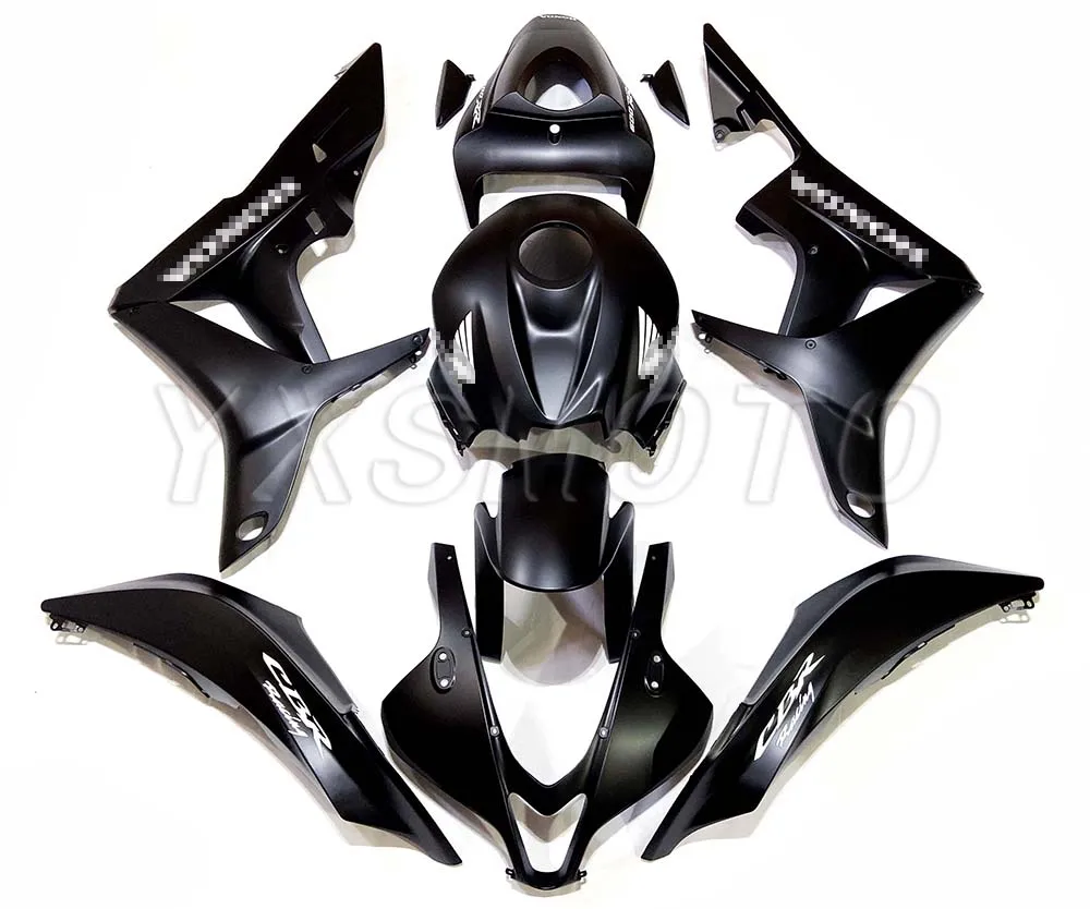 Абсолютно ABS механический литьевой обтекатель CBR600RR F5 2007 2008 Черный Кузов обтекатель комплект cbr 600 rr f5 07 08 - Цвет: Черный
