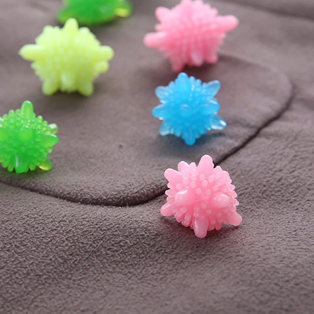 5PCS Reusable Dryer Balls PVC tumble Laundry Washing Ball Solid Colorful Eco-friendly Machine Anti-Winding Wrinkle Laundry Ball