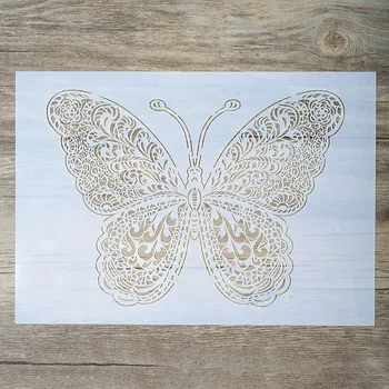 

A4 A3 A2 Size DIY Craft Butterfly Stencil For Wall Painting Scrapbooking Stamping Stamp Album Decorative Embossing Paper Card