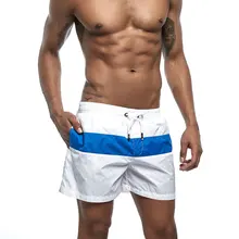 Новые мужские полосатые сшитые сексуальные легкие пляжные шорты, свободные прямые повседневные мужские шорты