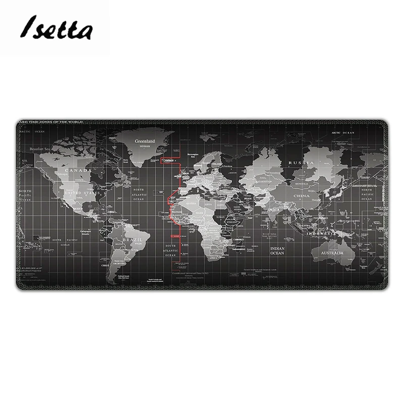 Desk Pad World Map Protector Desk Mat Mouse Pad Comfortable