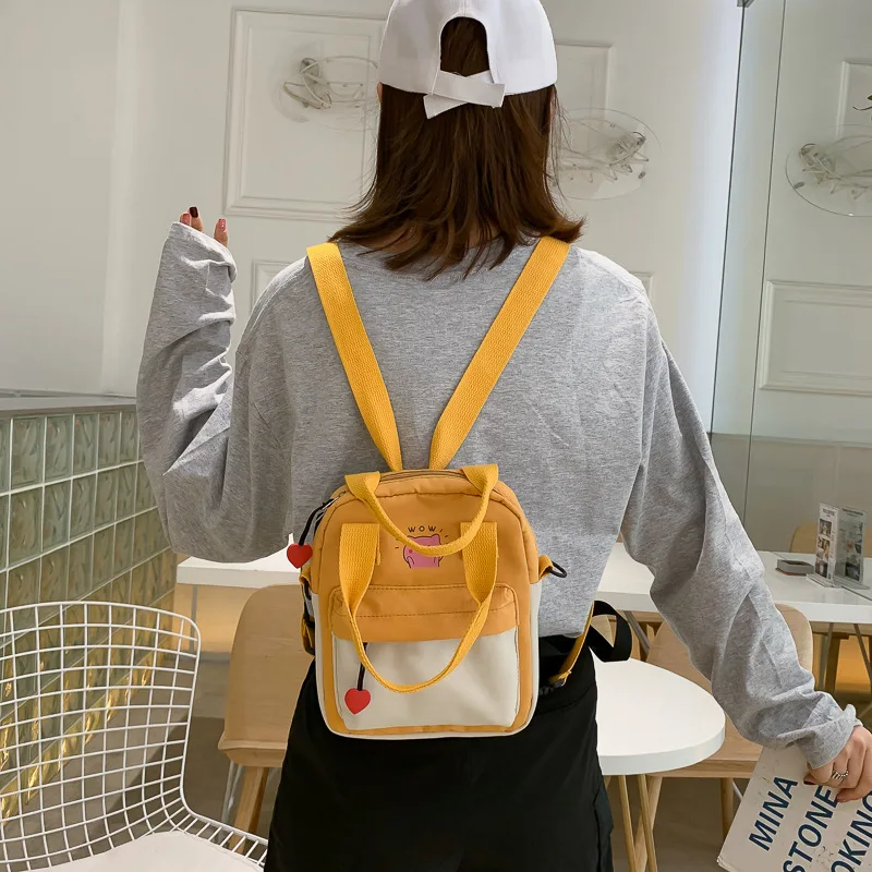 

South Korea INS Versatile Dual Purpose Backpack Cute Multi-functional Backpack Summer Hipster GIRL'S Heart Shoulder Bag