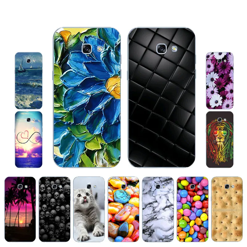 Чехлы для телефонов samsung Galaxy A5 A3 мягкие ТПУ Fundas Para Coque DIY окрашенный плотный чехол для телефона Galaxy A7 Shell