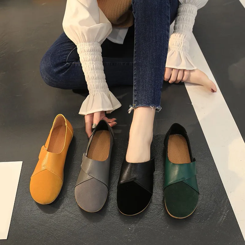 non slip black flats