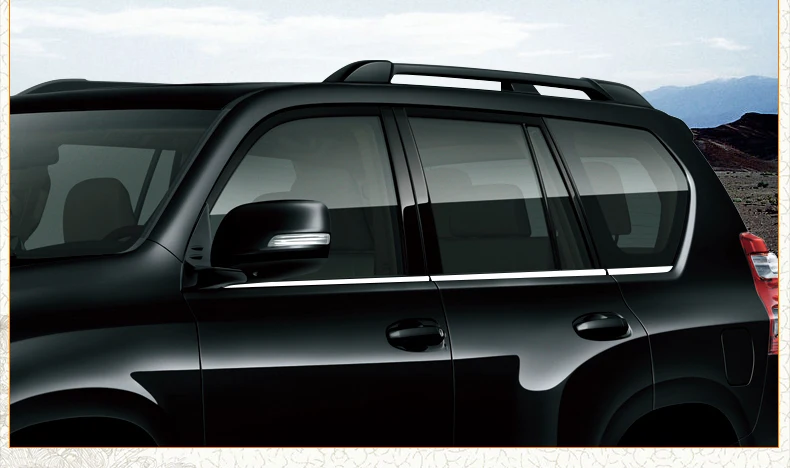 Украшение для стекла автомобиля из нержавеющей стали для toyota land cruiser prado 2010