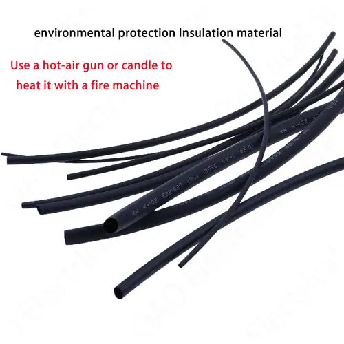 5 METER/LOT BLACK 1mm 1.5mm 2mm 2.5mm 3mm 3.5mm 4mm 5mm 6mm Heat Shrink Tubing Tube - Image 4
