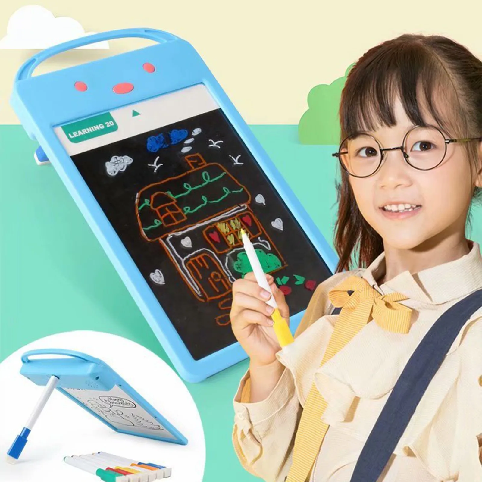 8.5 inch Writing Drawing Tablet for Children's Toys Graffiti Colorful Screen Handwriting Pads Electronic Education with Pens |