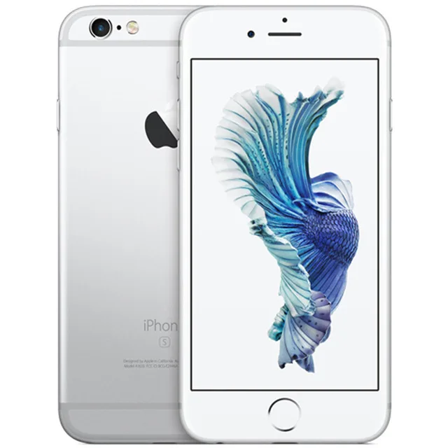 Серебристый Apple iPhone 6S разблокированные смартфоны 4G LTE 4,7 дюймов камера 12 МП Apple A9 IOS Fringerprint 16 Гб/64 Гб/128 ГБ rom мобильные телефоны - Цвет: Серебристый