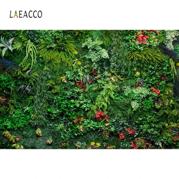 

Laeacco Baby Shower Photography Backgrounds Tropical Party Photo Backdrops Green Grass Flowers Newborn Portrait Photophone Props