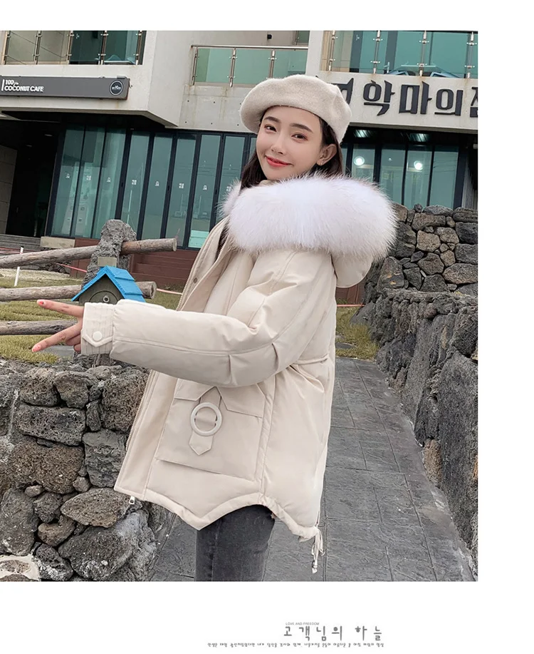 Photo Shoot Autumn And Winter New Style Loose And Plus-sized Short down Jacket Women's Slimming Short-height Thick Coat Cot