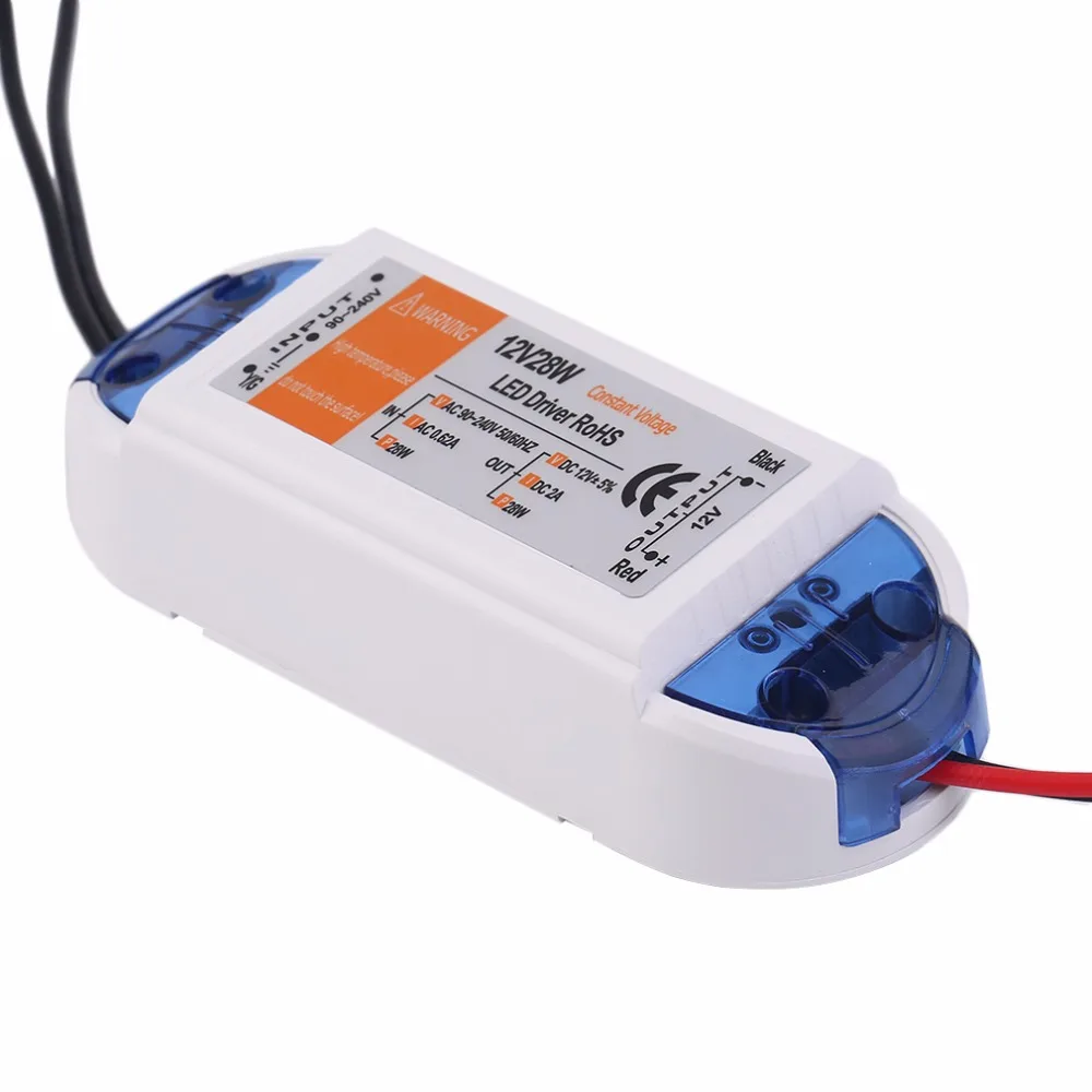 ICOCO 18W/28W/48W/72W/100W Power Supply DC 12v LED Driver Adapter Transformer Switch Output 100V-240V For LED Strip