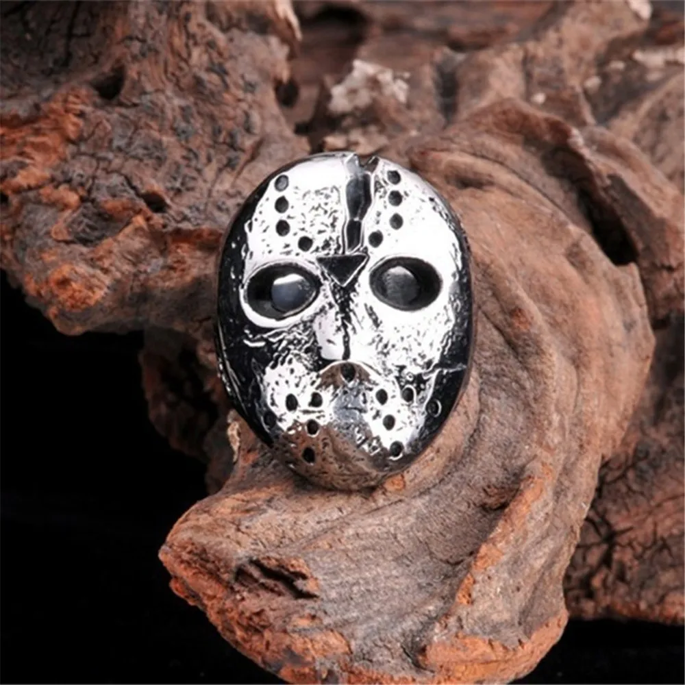 

Vintage men's ring stylish men domine mask ring