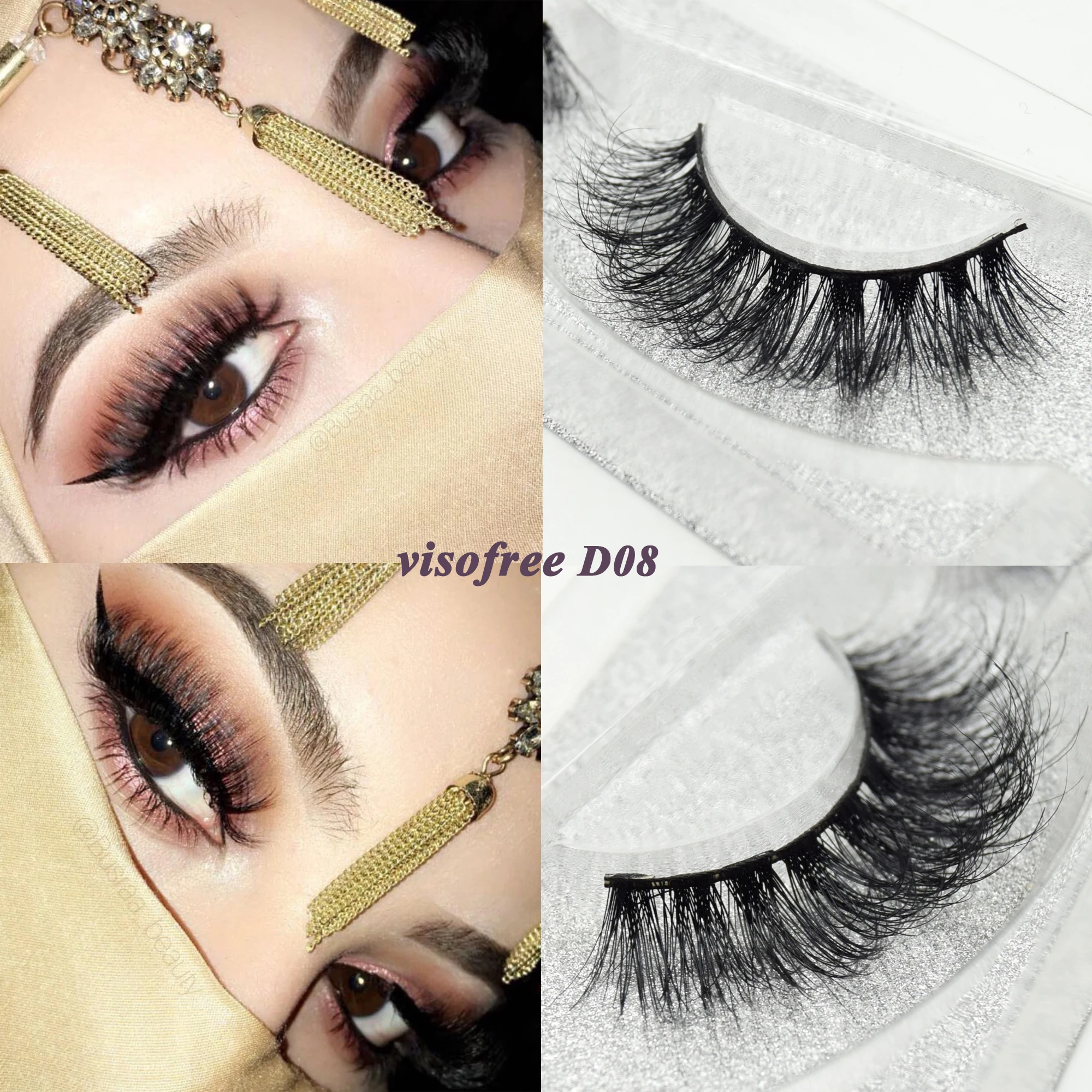 Visofree eyelashes 3D mink eyelashes 