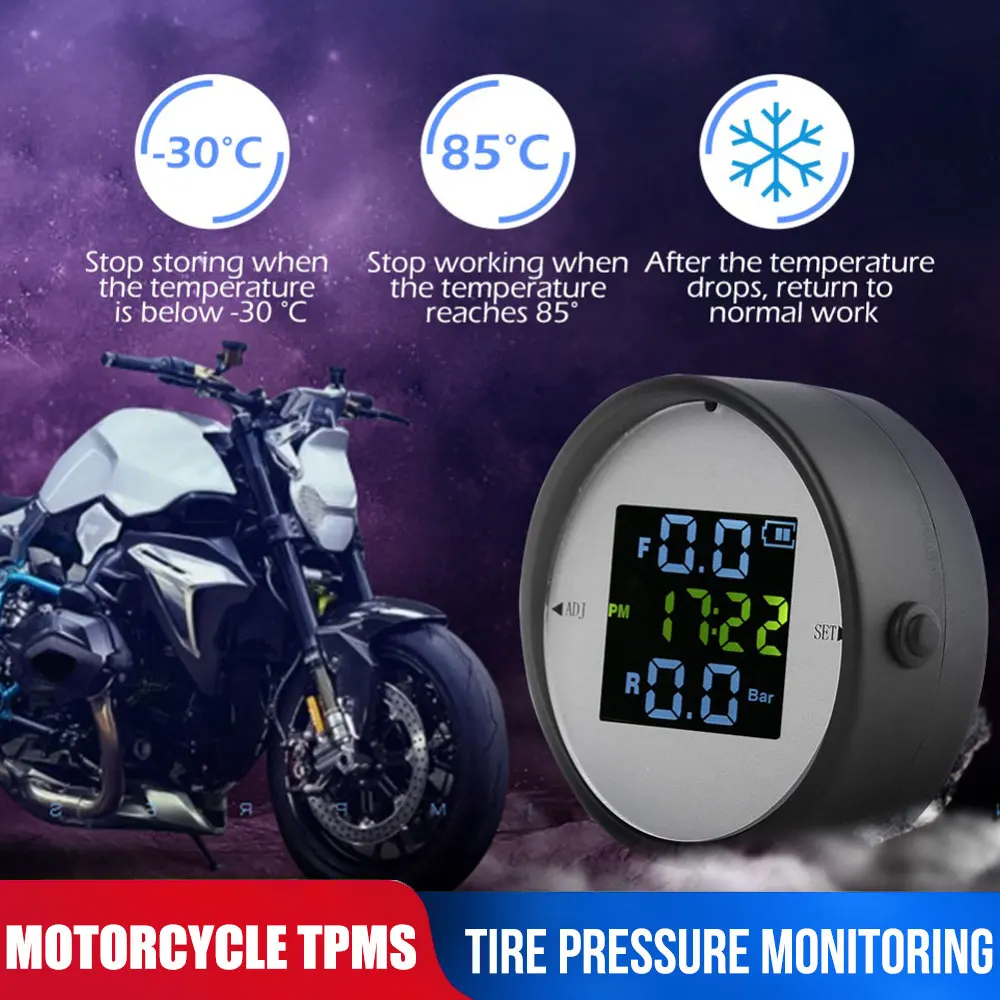 Система контроля давления в шинах TPMS безопасность шин контроль давления шины для мотоцикла сигнализация давления USB интерфейс