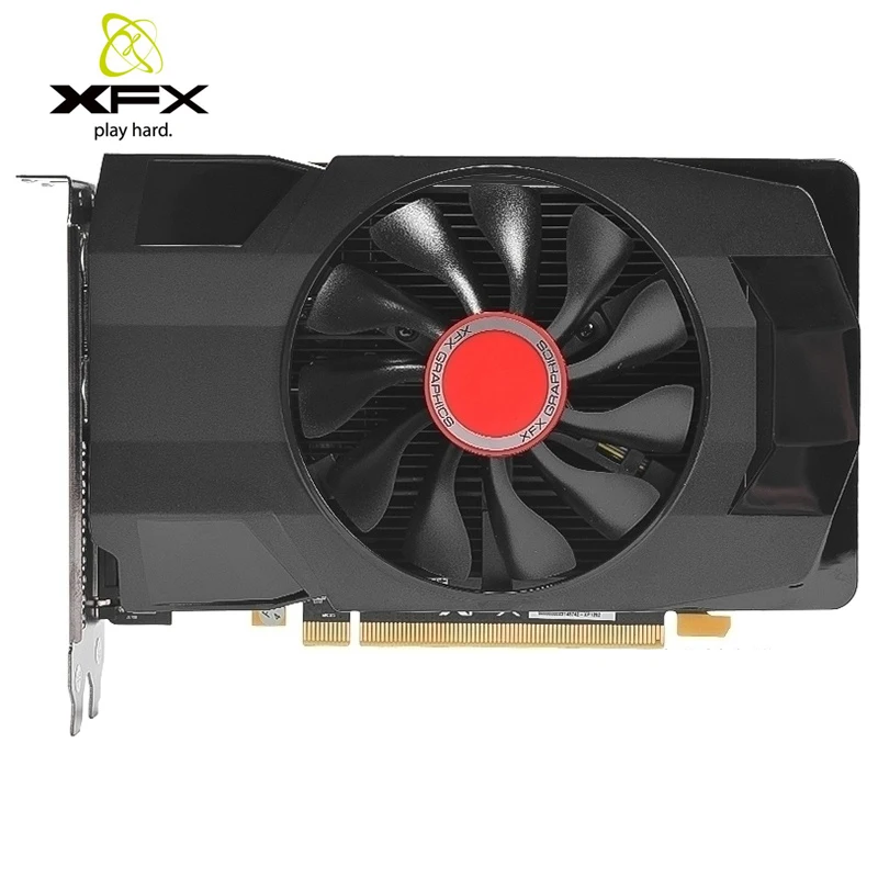 100% XFX RX 550 2GB Graphics Cards GDDR5 Video Card For AMD RX 500 Series Cards RX550 2GB 2G D5 Radeon RX550-2GB HDMI DVI Used