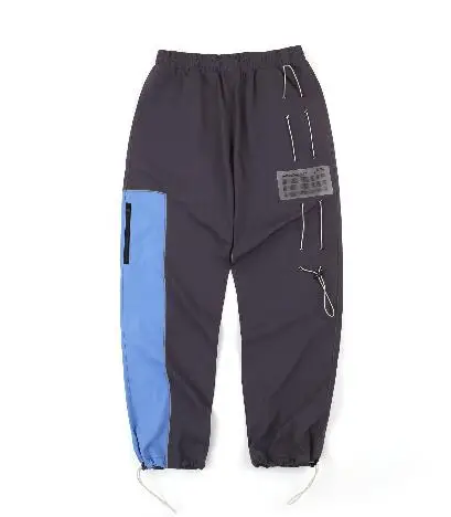 2 A-COLD-WALL брюки новые мужские и женские хип-хоп A-COLD-WALL брюки карго ACW комбинезоны серо-синие сшитые брюки - Цвет: 2