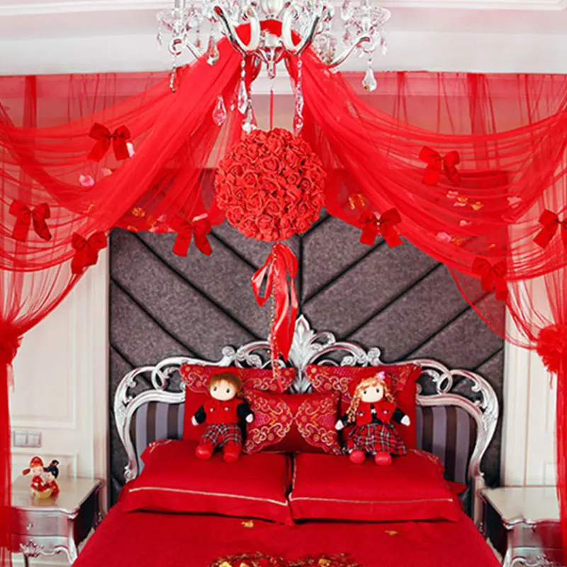 Wedding Party Decoration Hanging Gauze Curtain Mesh Sheer Decor Ornament DIY