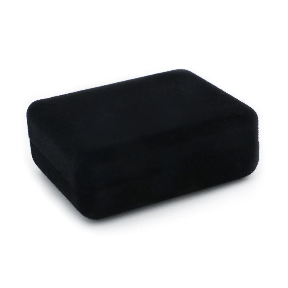 Акция! Черные флокированные маленькие запонки коробка 12 шт./лот размер 7 6*5 8*3 см