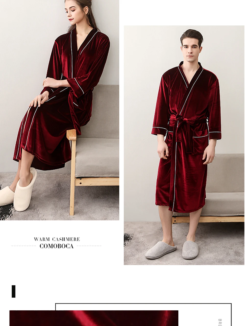 Summer Soft Golden Velvet Bathrobe Men Thin Long Robes Couples Bride Wedding Dress Luxury Palace V-neck Female Robe Nightgowns mens pjs sale