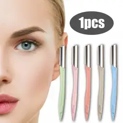 New Shaping Beauty Tool Eyebrow Lip Razor Trimmer Blade Knife Shaver Makeup Hair Tool Random color Remover F1R7